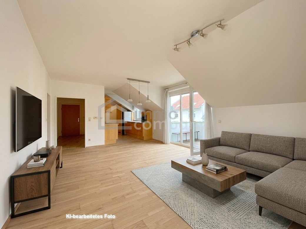 4-Zimmer-Wohnung in Krems mit Balkon, Garage, großen Kellerabteil und Fußbodenheizung mit Ausblick auf Stift Göttweig – Foto 2