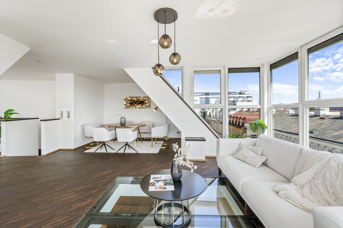 Exklusive Dachgeschoss-Maisonette mit 2 Terrassen & 360° Panoramablick – Foto 5