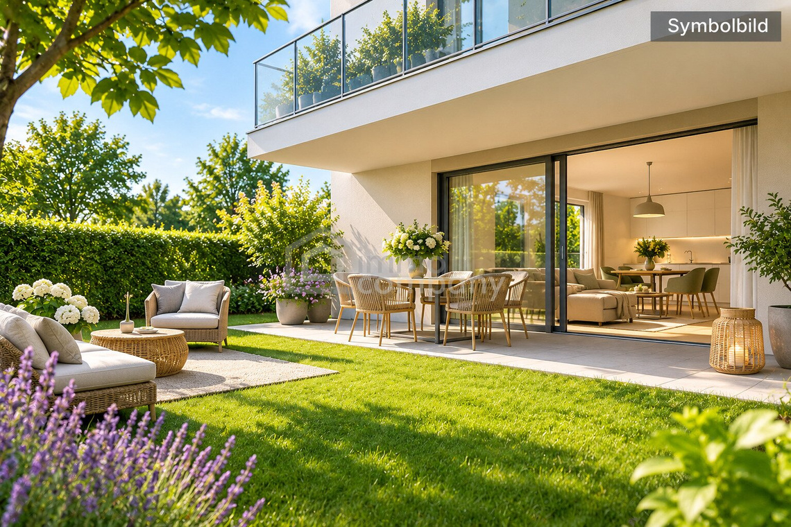 NEUBAU-GARTENTRAUM IN 1210 WIEN – CA. 116 m² EIGENGARTEN, TERRASSE & 2 ZIMMER PLUS KABINETT! – Foto 1