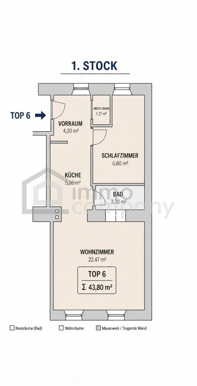 Single-Hit Sanierte 2-Zimmer Altbau-Wohnung in 1120 Wien – Foto 5