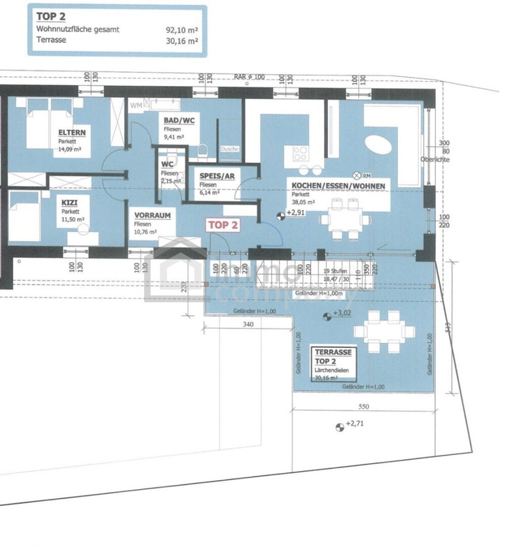 Jetzt sichern: Exklusive 3-Zimmer-Neubauwohnung mit 30 m² Sonnenterrasse & 2 Carports – Foto 6