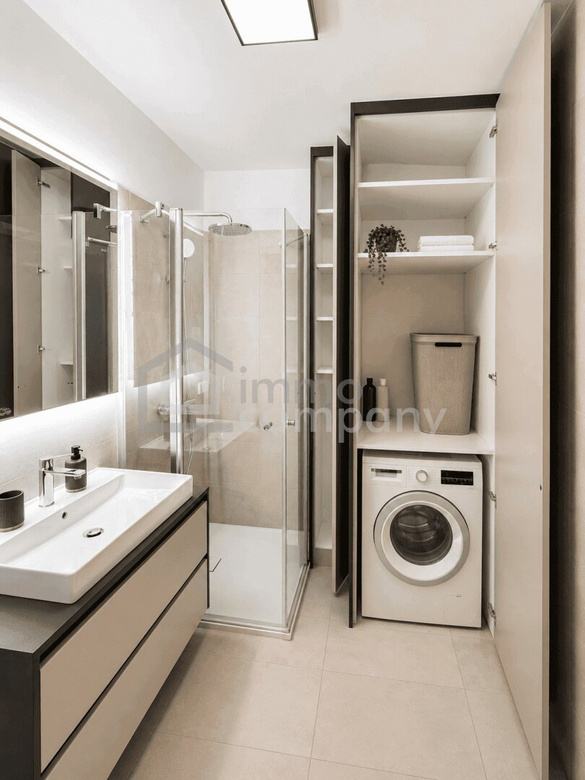 Moderne 2026 Neubau 2-Zimmer Wohnung 46m² mit Balkon, Fußbodenheizung und inklusive Möbel in 1030 Wien zu mieten! – Foto 7