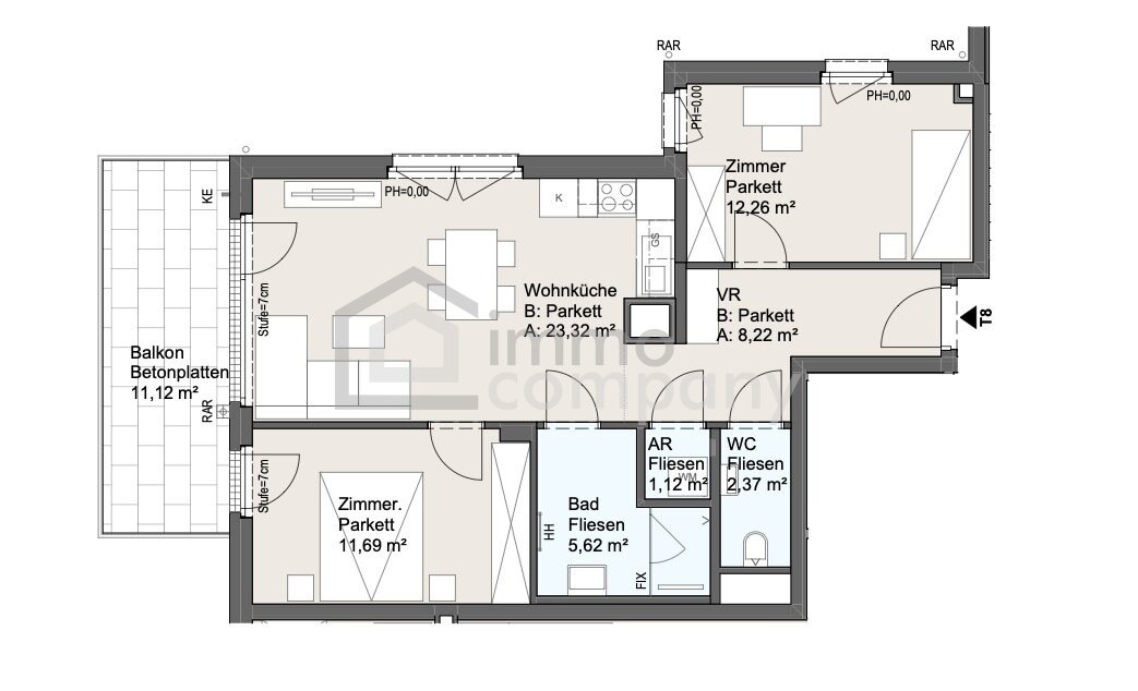MODERNE 3-ZIMMER-WOHNUNG | BALKON | RUHELAGE | DONAUINSEL IN DER NÄHE | JETZT ANFRAGEN – Foto 3