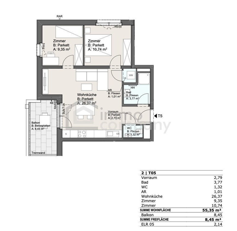 ERSTBEZUG AM MÜHLWASSER | 3 ZIMMER | BALKON | U2-NÄHE | GARAGE OPTIONAL – Foto 7