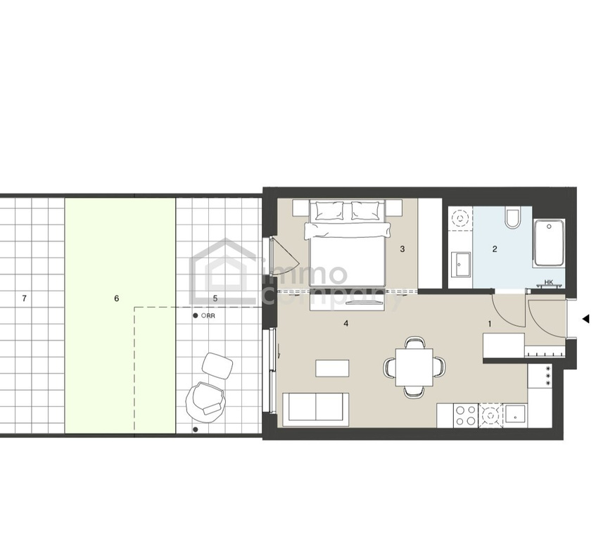 Schöne und moderne Wohnung mit eigenem Garten 25 m2 und Terrasse 12 m2! 15. Bezirk. U3 und U6! – Foto 6