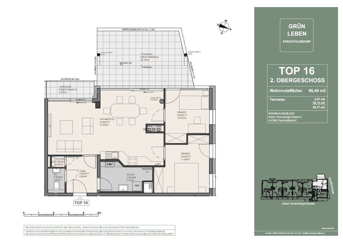 Westseitige 3 Zimmerwohnung mit ca. 30m² Terrasse und besonderem Wohngefühl! – Foto 8