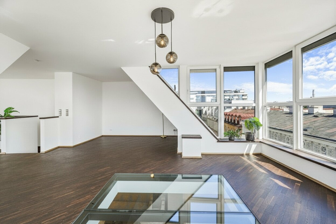 Wohnen über den Dächern: Exklusive Maisonette mit Terrassen & 360° Panoramablick – Foto 5
