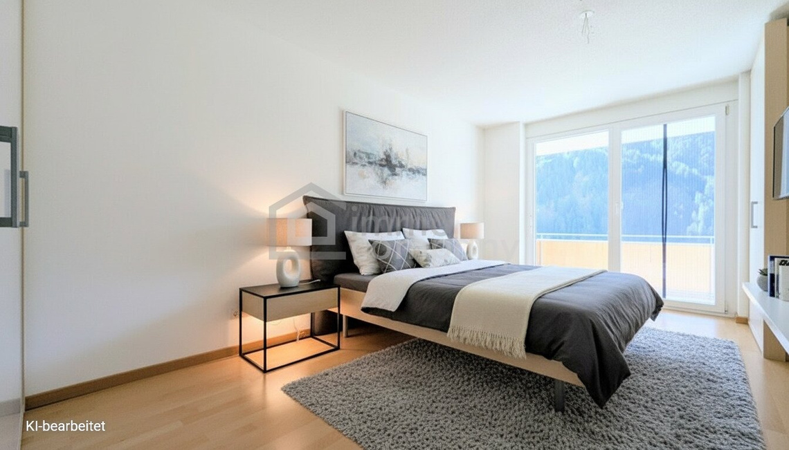 Großzügige 3-Zi-Terrassenwohnung in St. Gallenkirch | 88 m² Wfl. | 20,5 m² Panorama-Südwestterrasse mit Bergblick | 2 TG-Stellplätze | Fußbodenheizung – Foto 2