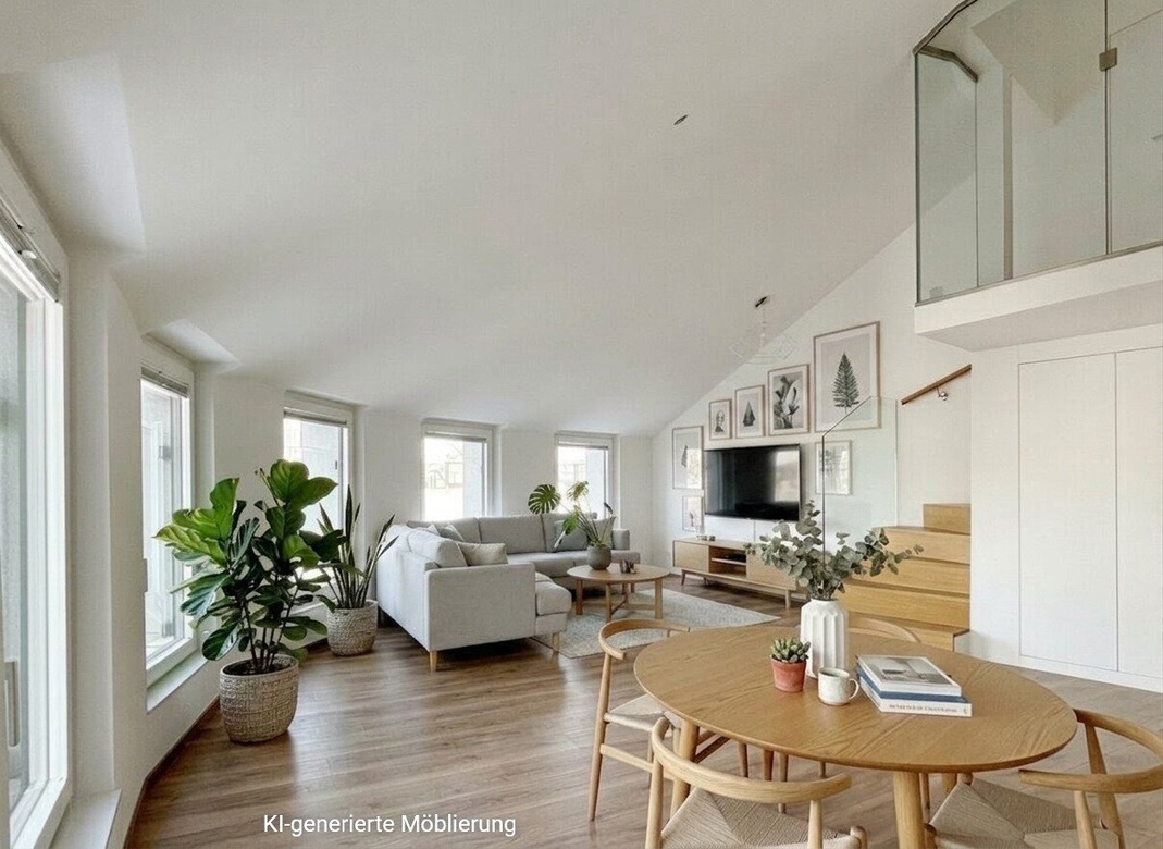 360° Wienblick - inklusive: Sanierte DG-Maisonette, ca. 127 m2 + 3 Freiflächen - 8 Minuten zur City (U1) – Foto 4