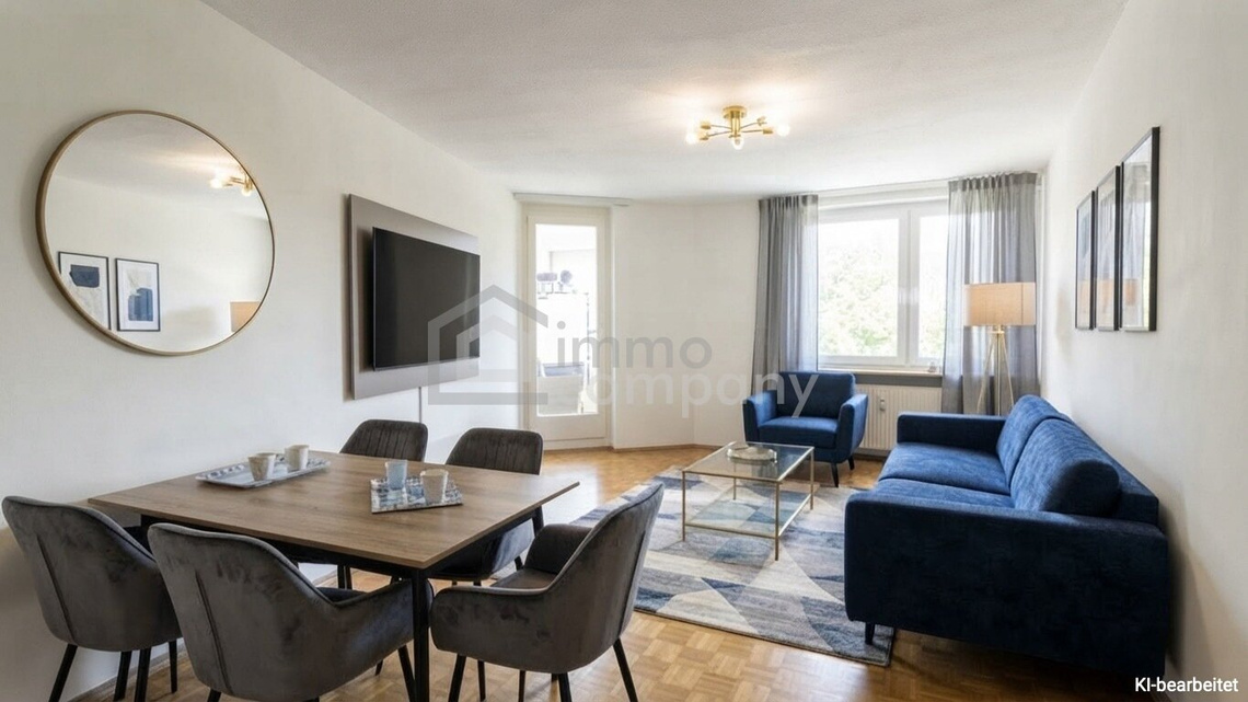 Götzis - Helle Eigentumswohnung im obersten von drei Stockwerken, 3 Zimmer, Loggia mit Glasfront zum Öffnen oder Schließen, 77 m2 + 9 m2 Loggia, Gesamt 86 m2, inkl. 1 TG und 1 Kellerabteil. – Foto 2