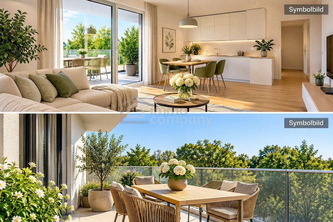 NEUBAU-HIGHLIGHT IN 1210 WIEN – 3 ZIMMER MIT GROSSZÜGIGEM SÜDOST-BALKON NAHE MARCHFELDKANAL! – Foto 2