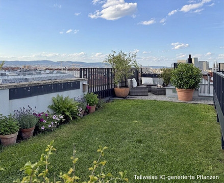 360° Wienblick - inklusive: Sanierte DG-Maisonette, ca. 127 m2 + 3 Freiflächen - 8 Minuten zur City (U1) – 1100 Wien,Favoriten
